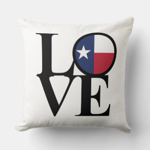Cojín decorativo Texas LOVE 20"x20"