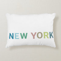 Texto colorido de Nueva York