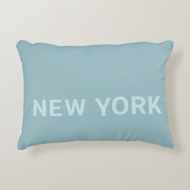 Cojín Decorativo Texto de Nueva York (Anverso)