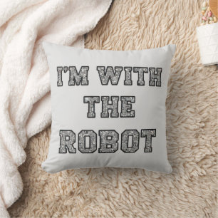 Cojín Decorativo Texto de Robot