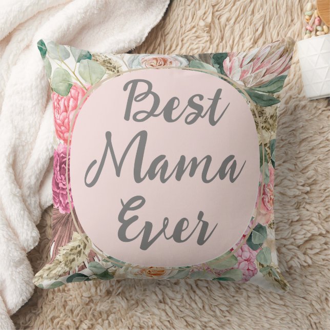 Cojín Decorativo Texto del personalizado Mejor mamá siempre L Cute  (Manta)