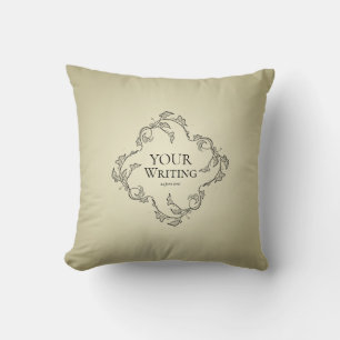 Cojín Decorativo Texto Personalizado Minimalista Elegante