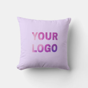 Cojín Decorativo texto simple mínimo agregue su logotipo/diseño aqu