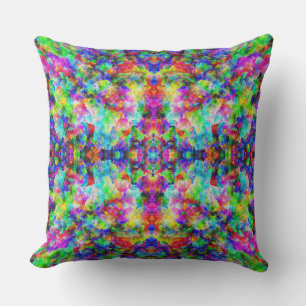 Cojín Decorativo Textura abstracta de corteza colorida