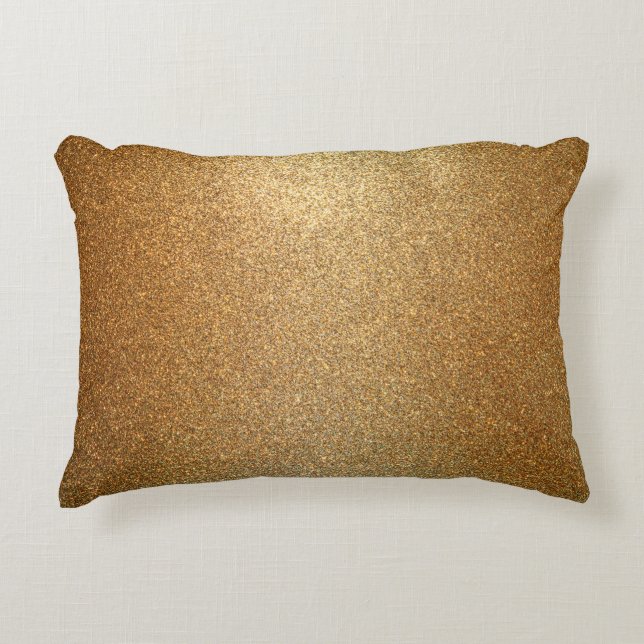 Cojín Decorativo Textura adorable de oro de fondo (Anverso)