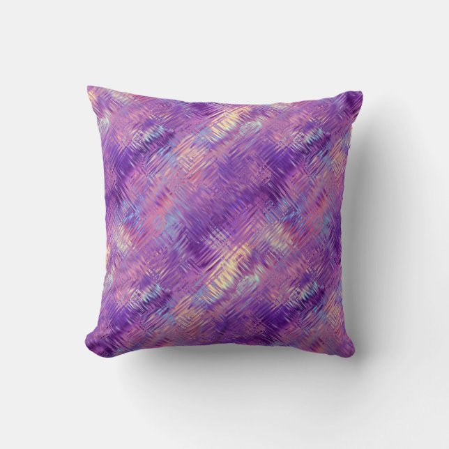 Cojín Decorativo Textura Amethyst Purple Crystal Gel (Anverso)