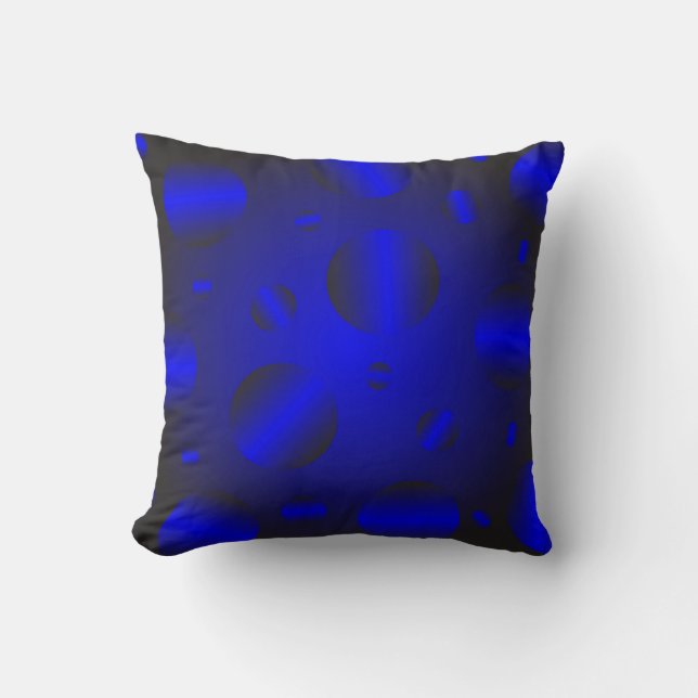 Cojín Decorativo  Textura azul (Anverso)