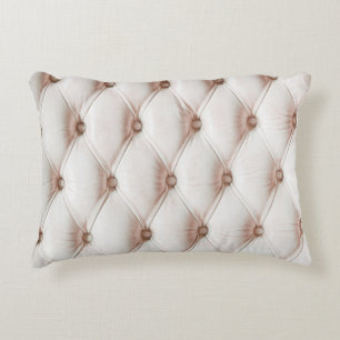 Cojín Decorativo Textura clásica de cuero de lujo, color rosa anti