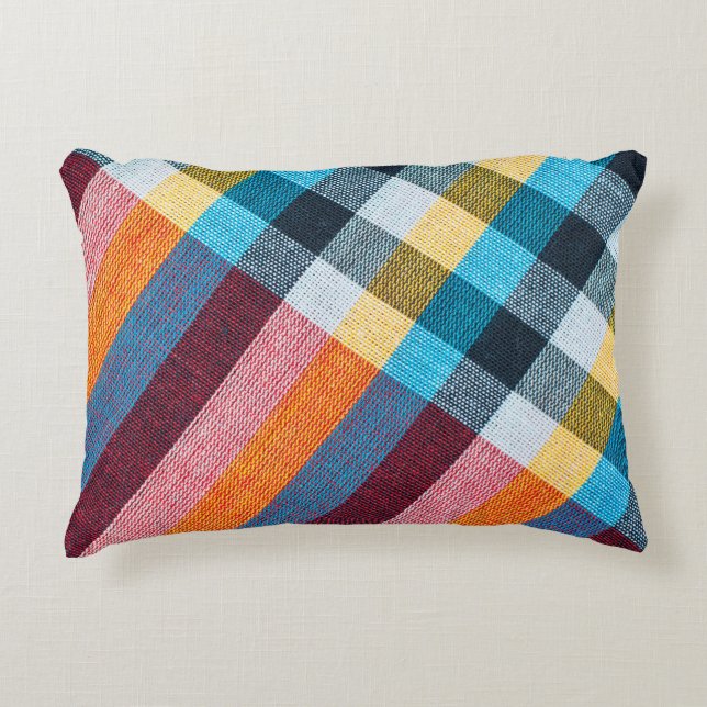 Cojín Decorativo Textura de cierre de tela, taparrabo de estilo tai (Anverso)