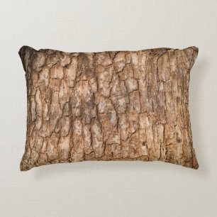 Cojín Decorativo Textura de corteza de árbol, fondo de madera natur