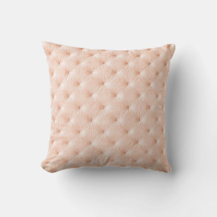 Cojín Decorativo Textura de cuero de color beige de la Perla