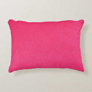 Cojín Decorativo Textura de cuero rosa
