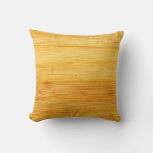 Cojín Decorativo Textura de fondo de bambú de madera
