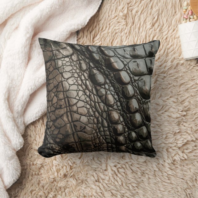 Cojín Decorativo Textura de gator (Manta)