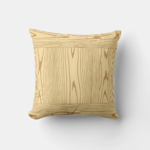 Cojín Decorativo Textura de grano de madera de roble ligera minimal