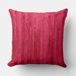 Cojín Decorativo Textura de grano de madera roja