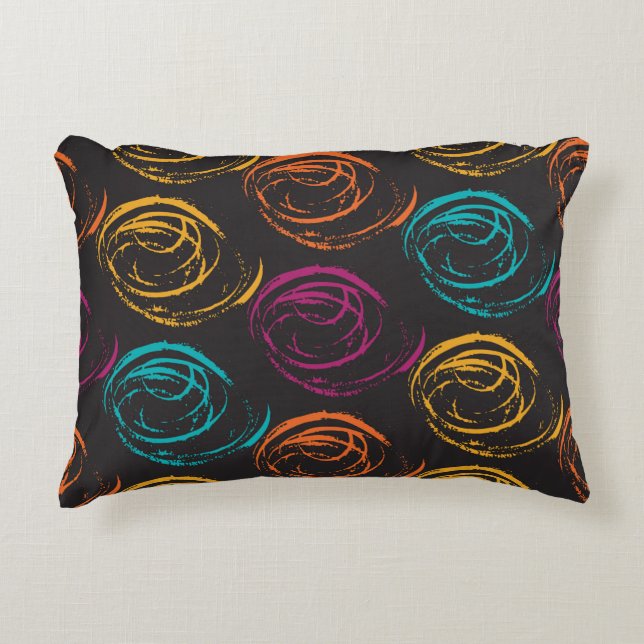 Cojín Decorativo Textura de grano pintada a mano. Elemento geométri (Anverso)