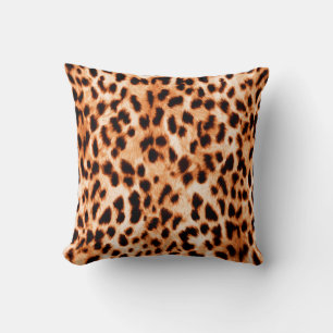Cojín Decorativo Textura de impresión de leopardo