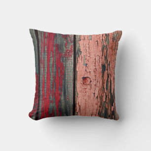 Cojín Decorativo Textura de la antigua valla de madera pintada en r