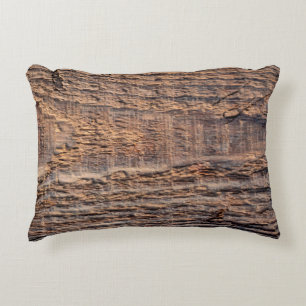 Cojín Decorativo Textura de la vista superior de la madera antigua.