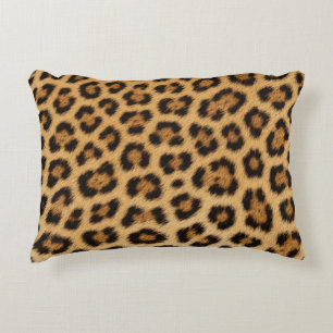 Cojín Decorativo textura de leopardo piel cuero estampado animal pa