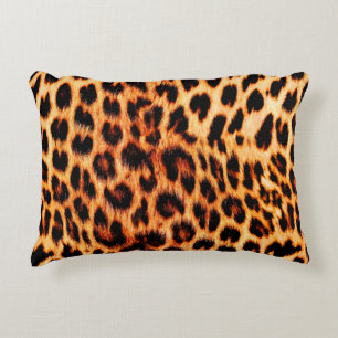 Cojín Decorativo Textura de leopardo sin foco, piel de leopardo, an