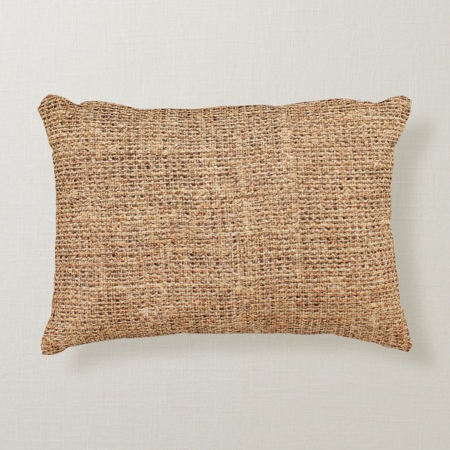Cojín Decorativo Textura de lino natural como fondo (Anverso)