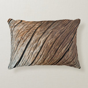 Cojín Decorativo Textura de madera antigua, madera, abstracta, arte
