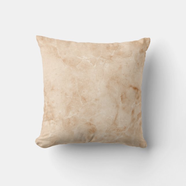 Cojín Decorativo Textura de mármol cremoso (Anverso)