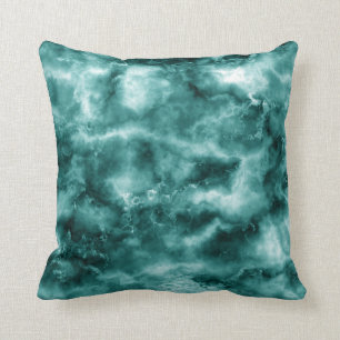 Cojín Decorativo Textura de mármol verde oscuro