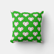 Textura de pelota de béisbol en forma de corazón -
