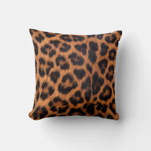 Cojín Decorativo Textura de piel de leopardo: Mancha de leopardo de