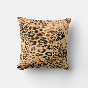 Cojín Decorativo Textura de piel de leopardo, patrón de leopardo