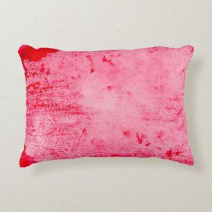 Cojín Decorativo Textura de pintura grunge rosa rojo
