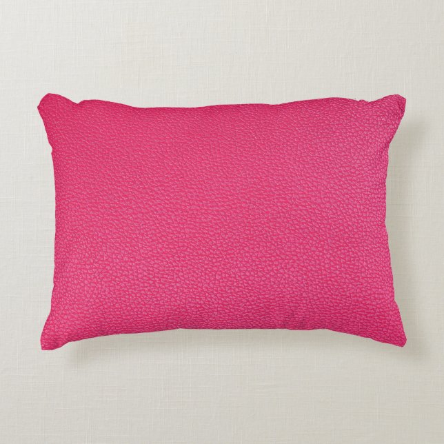 Cojín Decorativo Textura De Ropa Rosa De Lujo. (Anverso)