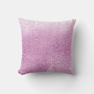Cojín Decorativo Textura de una gota de lluvia en una transparente 