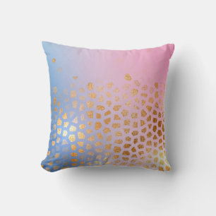 Cojín Decorativo Textura dorada: fondo abstracto degradado