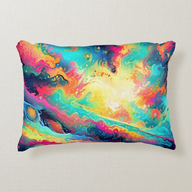 Cojín Decorativo Textura fractal abstracta (Anverso)