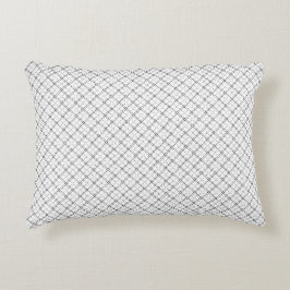 Cojín Decorativo Textura geométrica monocroma|Aspecto de diamante c
