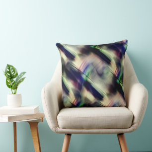 Cojín Decorativo Textura joven de bambú pulida en verde y negro