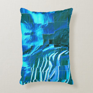 Cojín Decorativo Textura metálica abstracta de mosaico de cielo tra