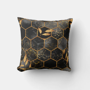 Cojín Decorativo Textura sin soldadura de hexágono de mármol con ho