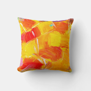 Cojín Decorativo texture oil painting fruit painting colorful flora