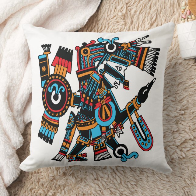 Cojín Decorativo Tezcatlipoca - Espejo Fumador Señor Del Cielo Noct (Manta)
