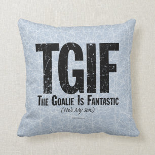 Cojín Decorativo TGIF: El portero es fantástico (el hockey)