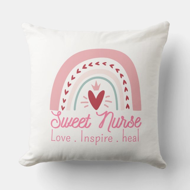 Cojín Decorativo thank you Nurse, Appreciation Gift (Anverso)