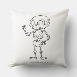Cojín Decorativo Thanks for coming skull