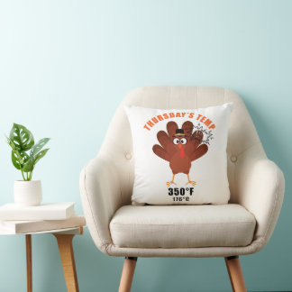 Cojín Decorativo Thanksgiving Humor Funny Turkey Joke