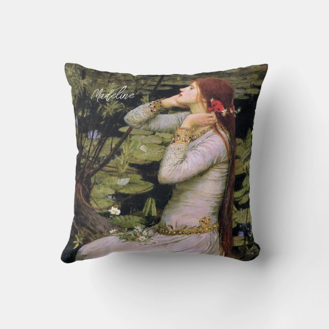 Cojín Decorativo The Fate of Ophelia Customizable Text  (Reverso)