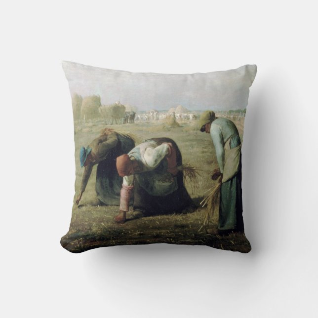 Cojín Decorativo The Gleaners, Jean-Francois Millet, 1857 (Anverso)